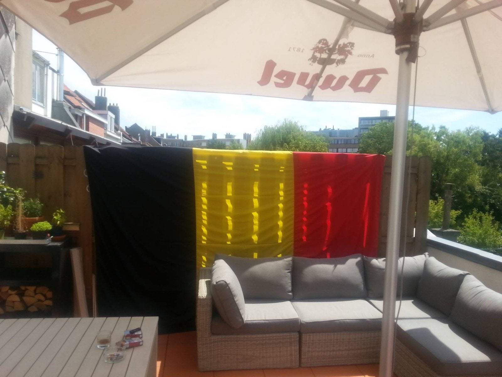 Grand drapeau belge 3x2 mètres, Enlèvement, Comme neuf