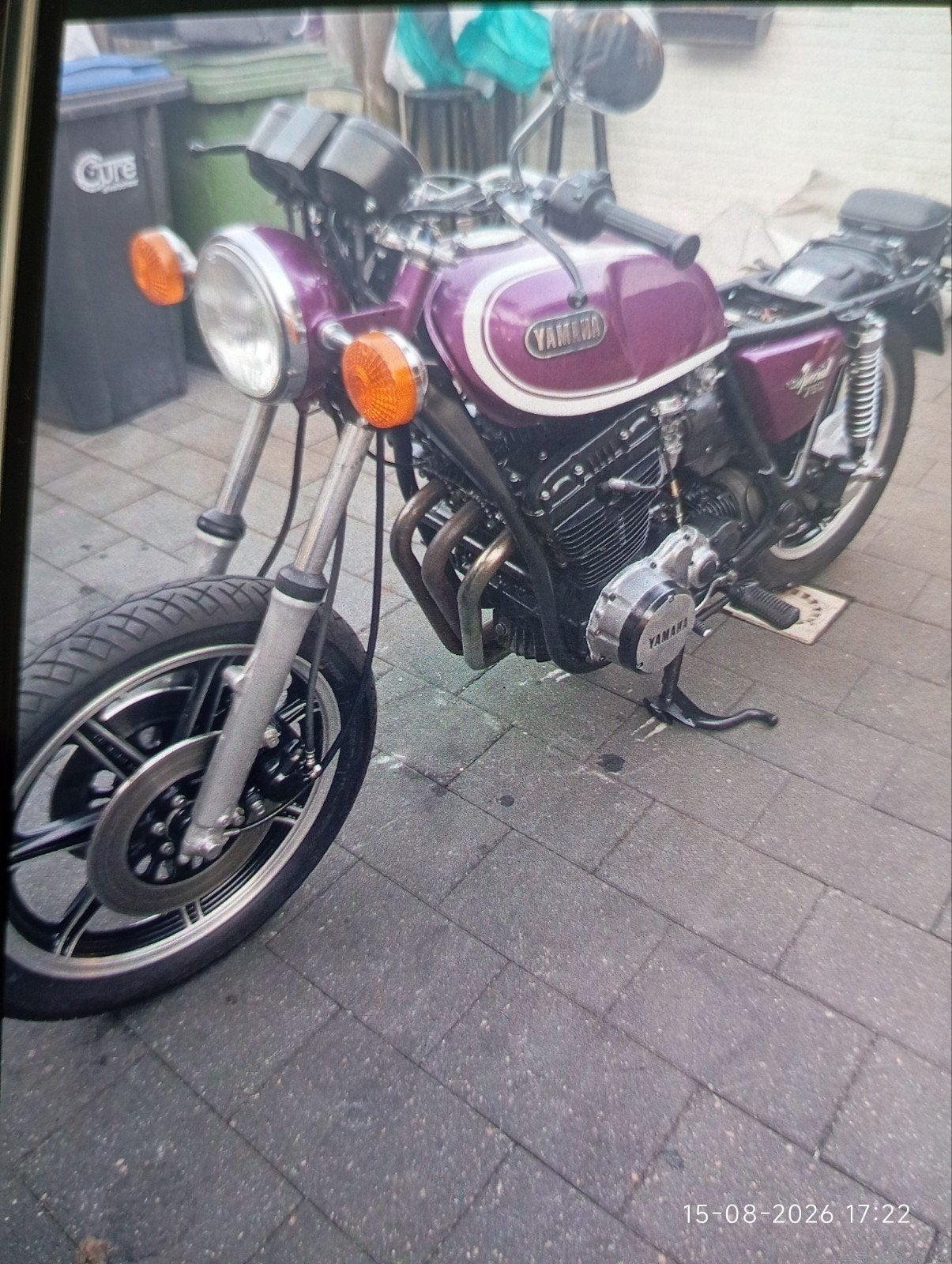 oldtimer yamaha xs 750 1978 met veel extra spullen te koop