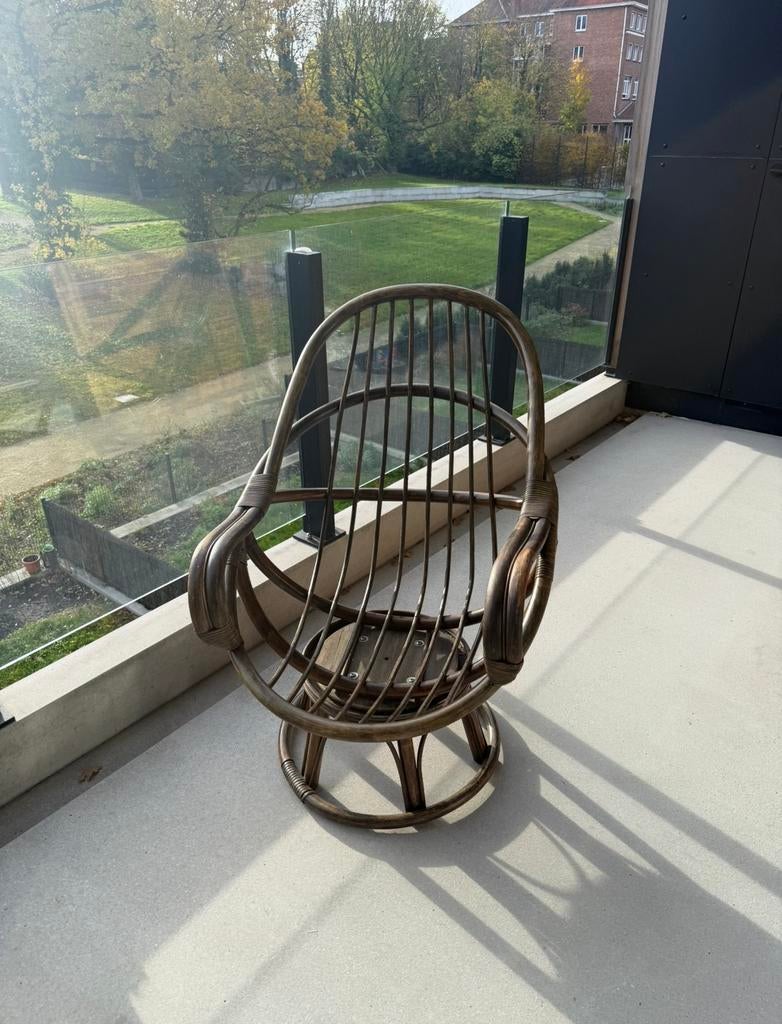 Chaise Fauteuil en Rotin vendue sans coussin, Enlèvement ou Envoi, Comme neuf, Rotin