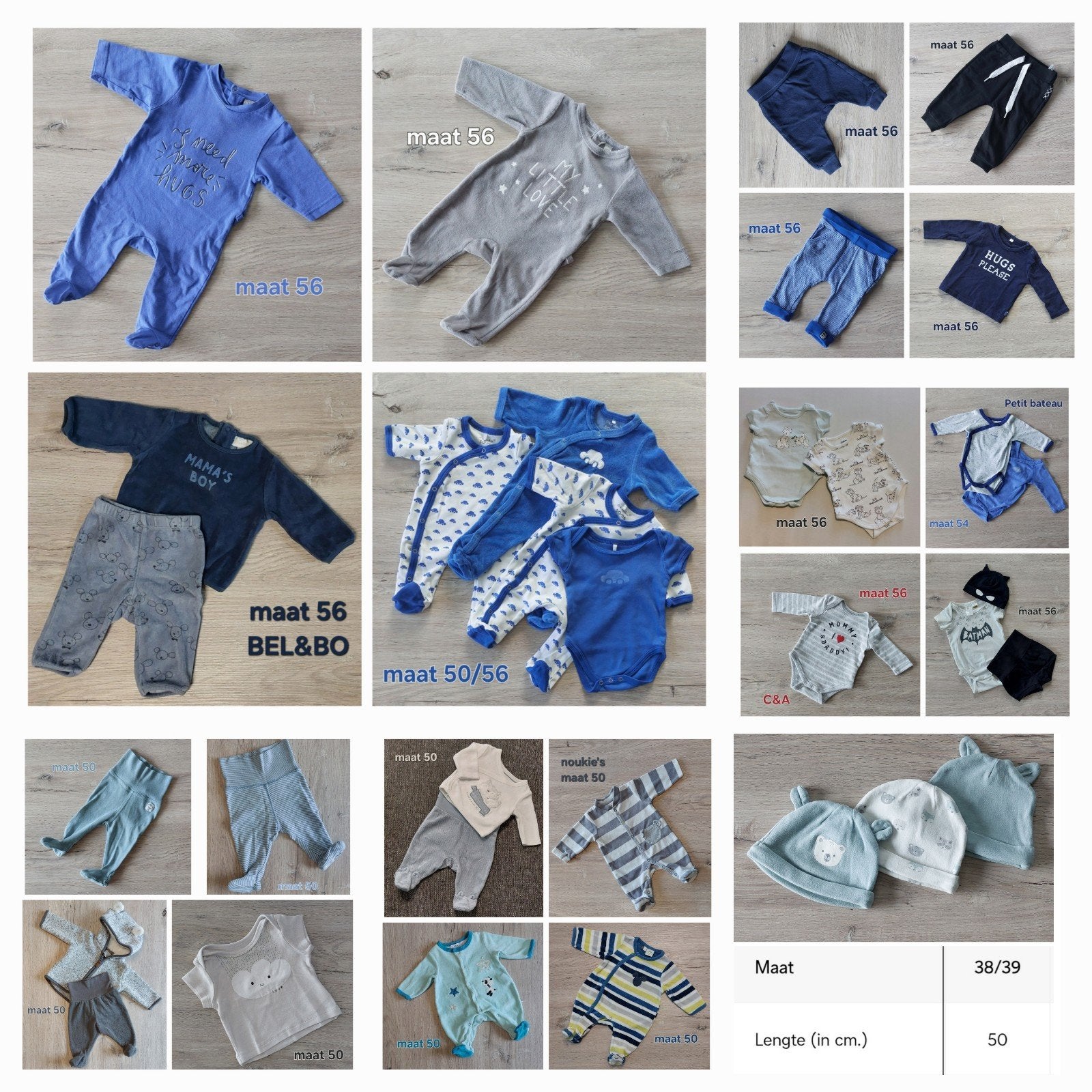 pakket kleren jongen maat 50-56 (50 euro ipv 61 euro apart), Enlèvement, Taille 50