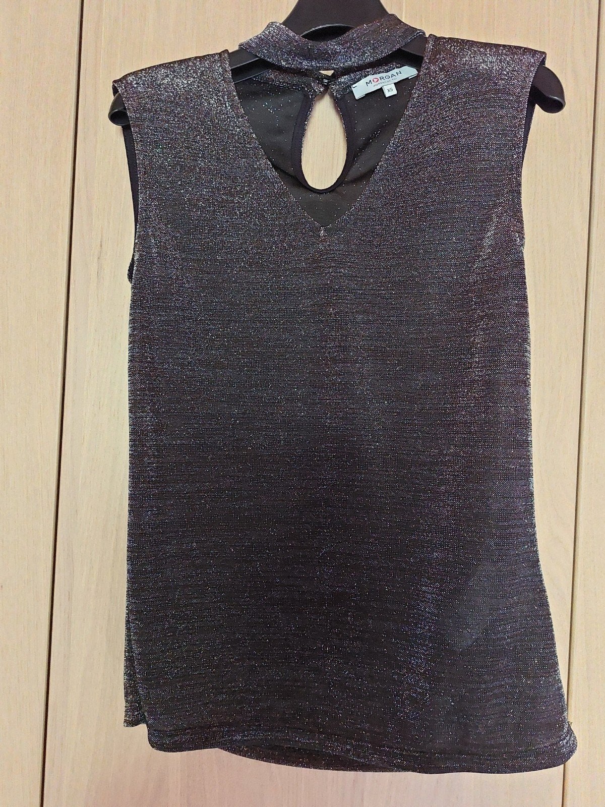 Glitter topje met nekhals maat XS, Kleding | Dames, Topjes, Ophalen of Verzenden, Maat 34 (XS) of kleiner