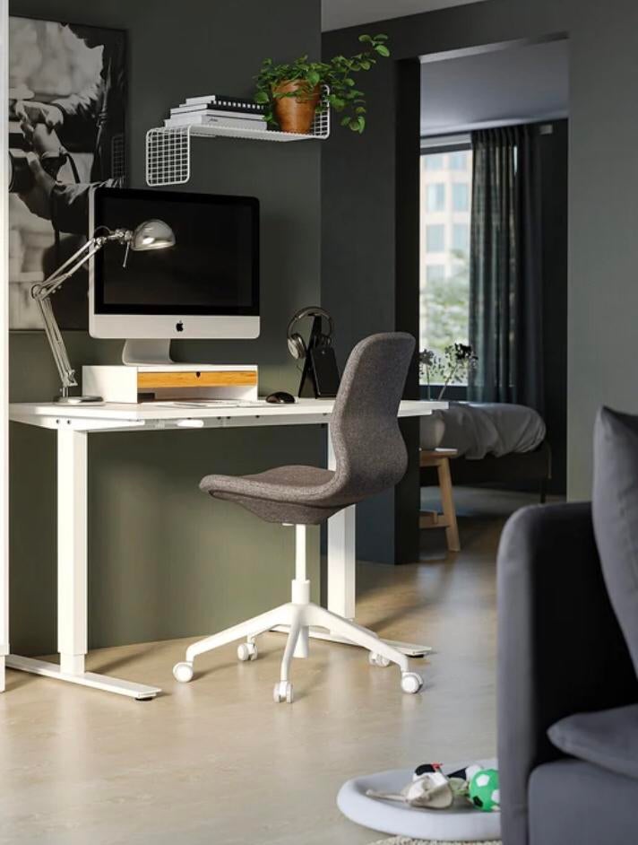 Bureau Ikea Trotten 120x70 wit, Huis en Inrichting, Bureaus, Ophalen of Verzenden