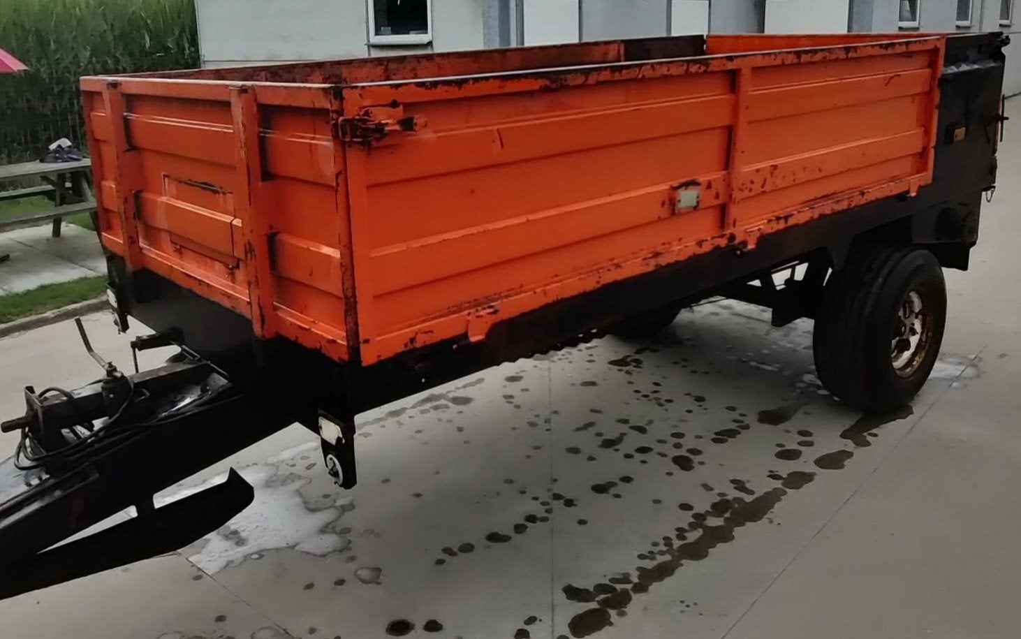 Landbouw kar mestkar, Ophalen