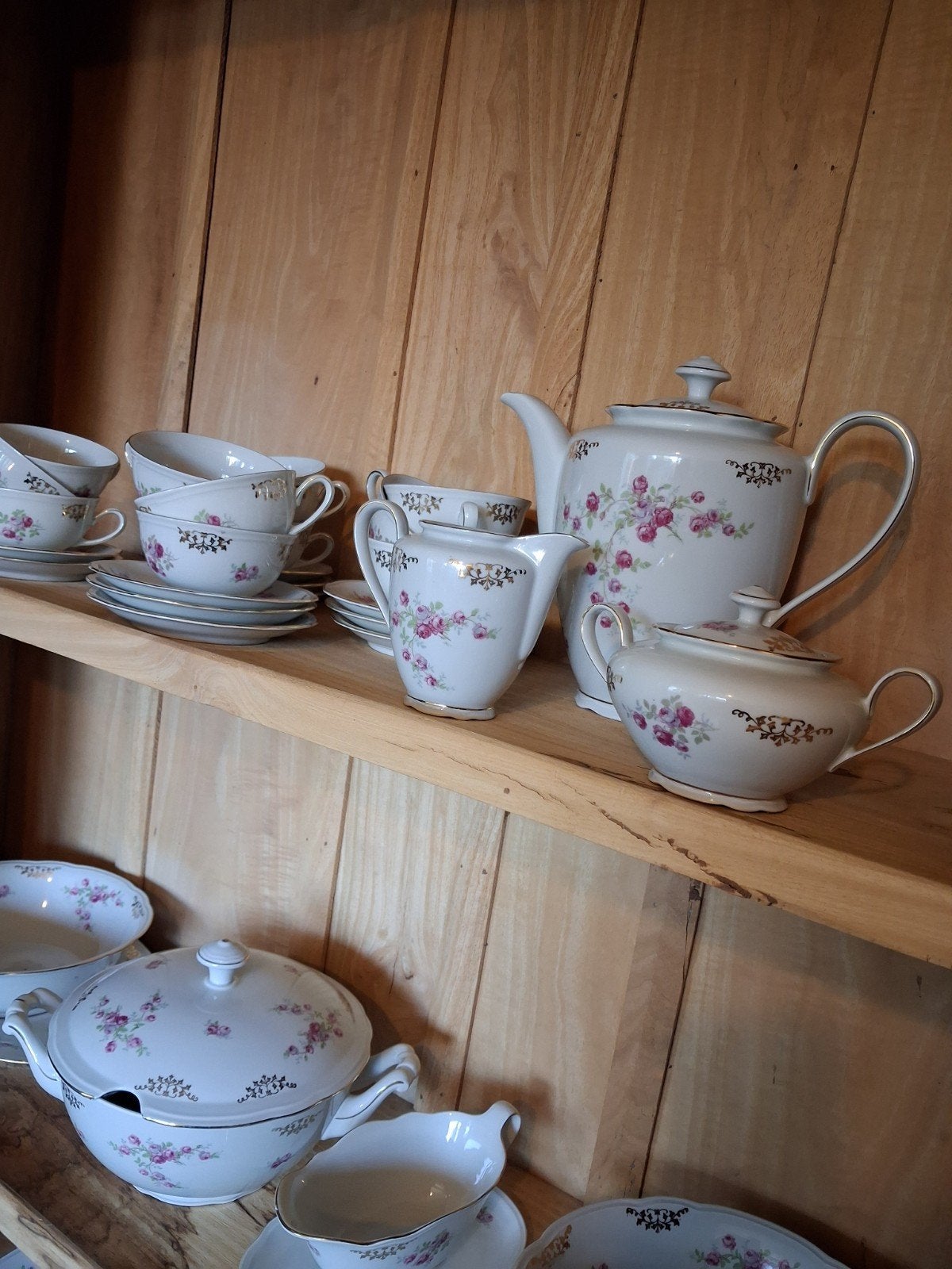 Prachtig vintage porseleinen kahla koffie en diner servies., Antiek en Kunst, Ophalen