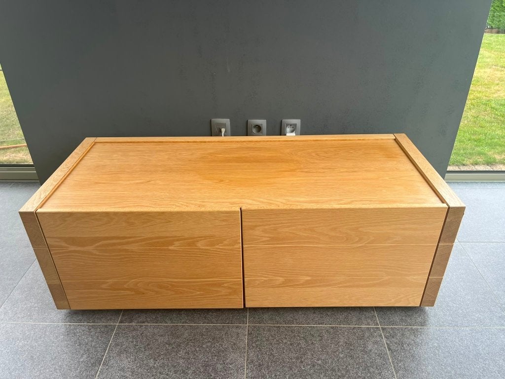 massief grenen tv kast, Ophalen, 100 tot 150 cm, Minder dan 100 cm, Grenenhout