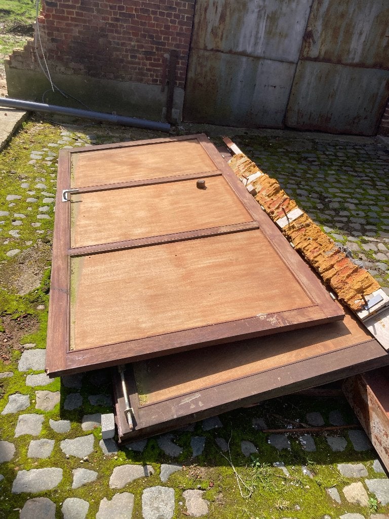 Houten poort, Tuin en Terras, Tuinpoorten, Ophalen, Gebruikt, 200 cm of meer, Hout