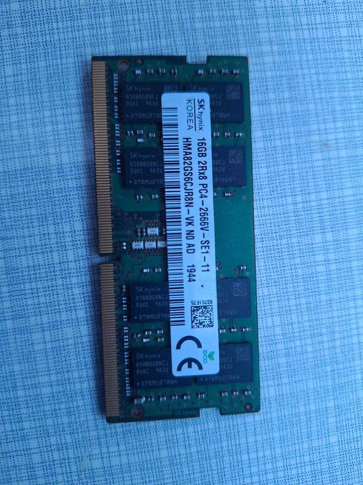Lot de 2 barrettes de mémoire RAM DDR4 SODIMM, Informatique & Logiciels, Enlèvement ou Envoi, DDR4