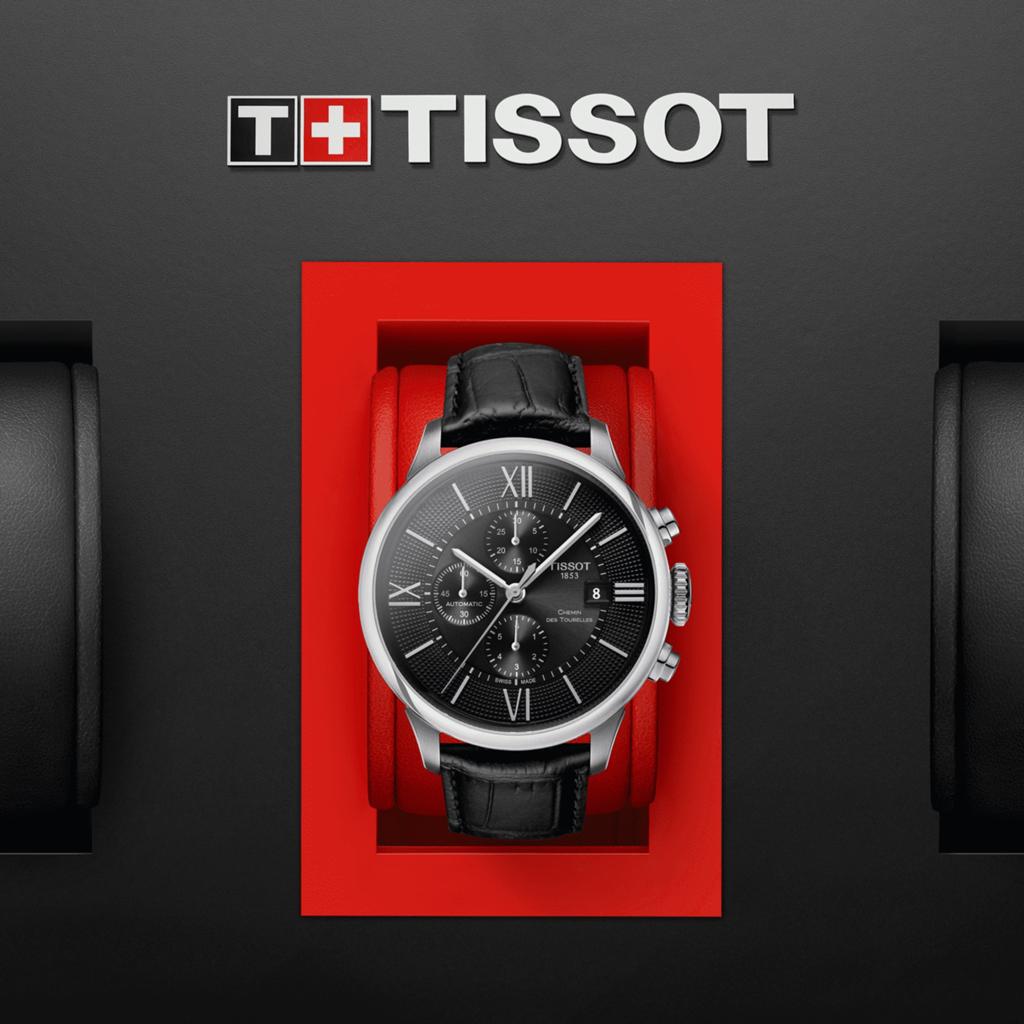 ✅TISSOT AUTOMATIC CHRONOGRAPH ✅, Montre-bracelet, Autres marques, Cuir, Comme neuf
