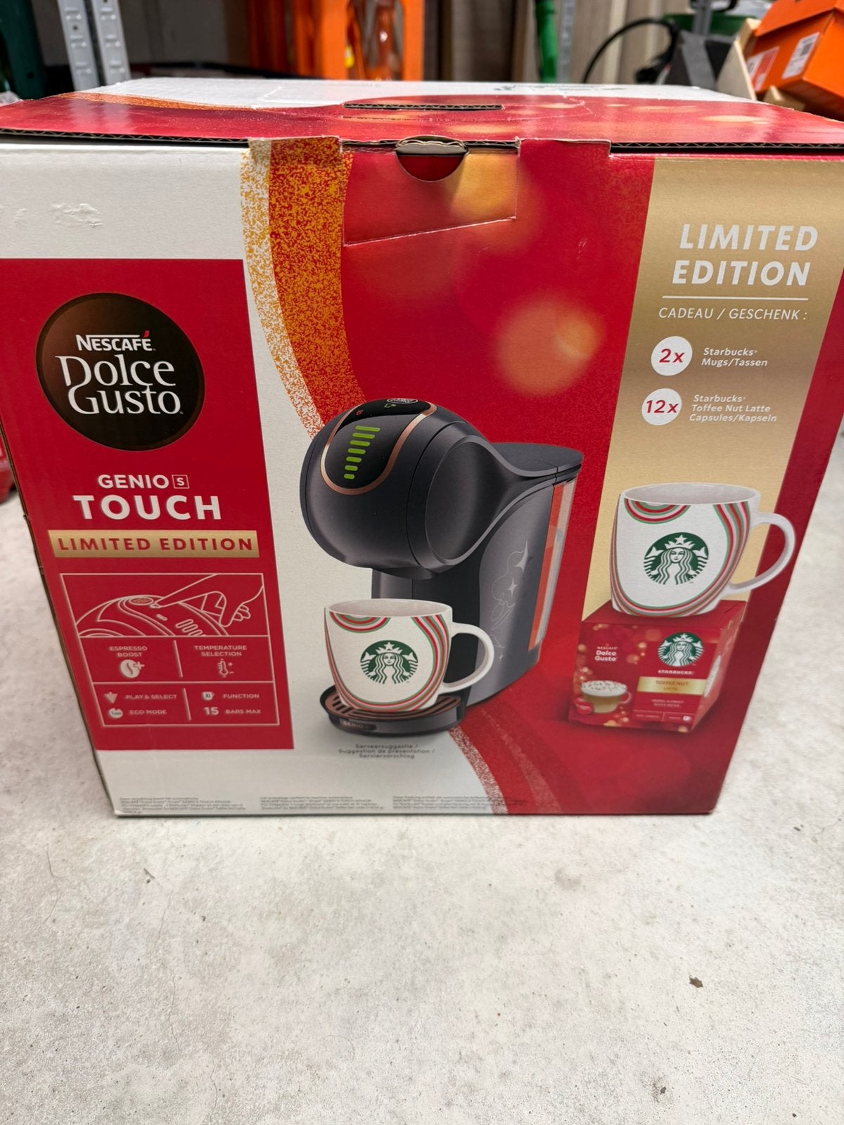Nieuw !! Dolce gusto genio touch limited edition, Neuf, Réservoir d'eau amovible, Dosettes et capsules de café, Enlèvement
