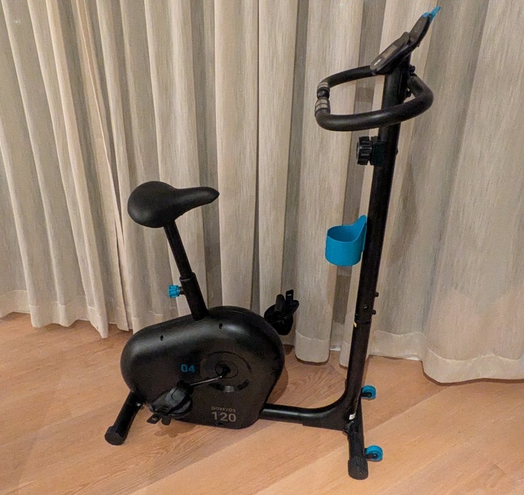 DOMYOS 120 hometrainer, Sport en Fitness, Ophalen, Zo goed als nieuw, Hometrainer