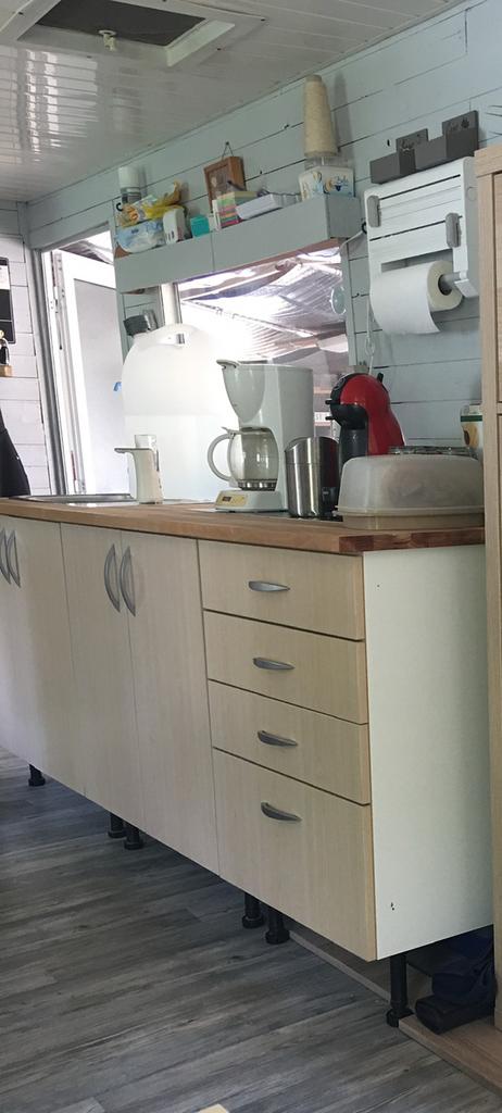 Keukenblok, Huis en Inrichting, Ophalen, Gebruikt, Enkelwandige keuken, Hout