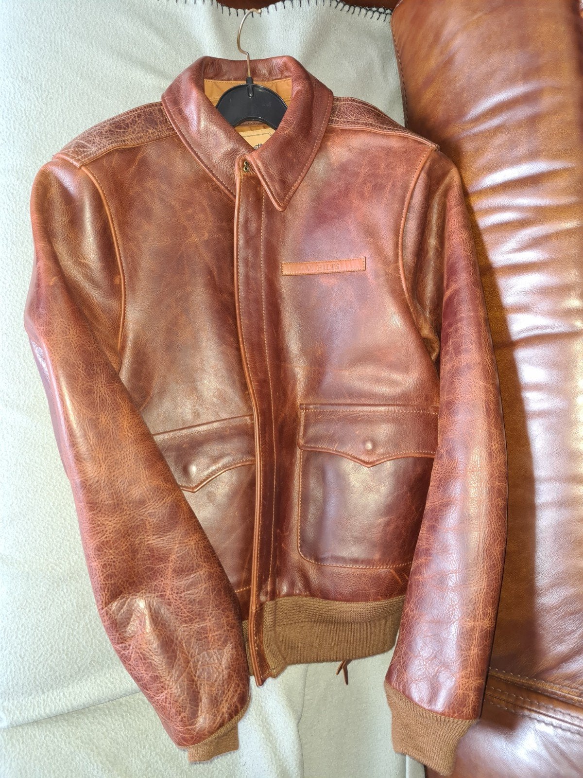 veste en cuir A2 US ARMY AIRFORCE PILOT TAILLE XS 250€, Neuf, Taille 46 (S) ou plus petite