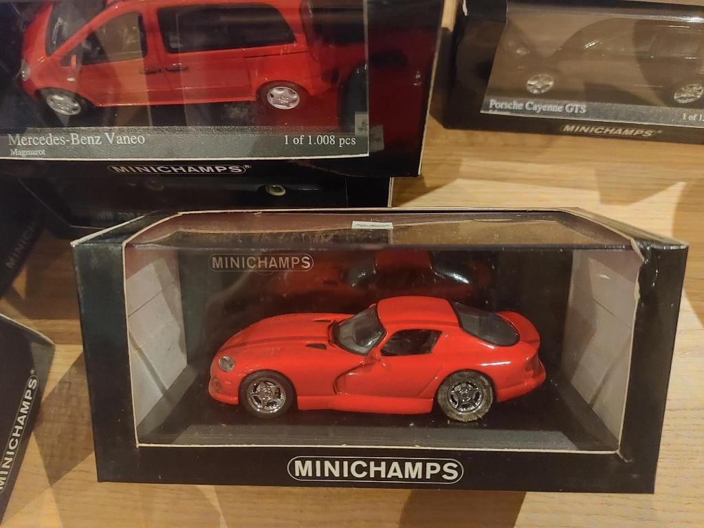 Minichamps Dodge Viper coupe de 1993 red 1/43, Ophalen of Verzenden, Nieuw, Auto, MiniChamps