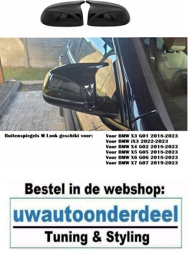 Hoogglans Zwart Wing Spiegel Spiegelkappen Voor Bmw X5 G05, Verzenden