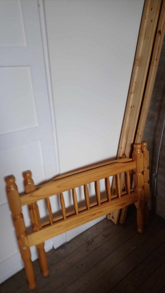 Bed, Ophalen, Gebruikt, 90 cm, Eenpersoons