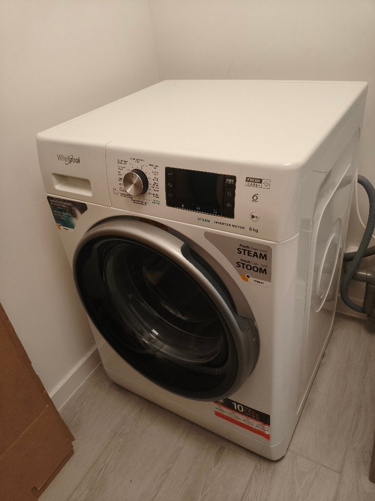 Wasmachine - Whirlpool 6th Sense, FreshCare+, Steam Refresh, Ophalen, Zo goed als nieuw, Voorlader, Energieklasse A of zuiniger