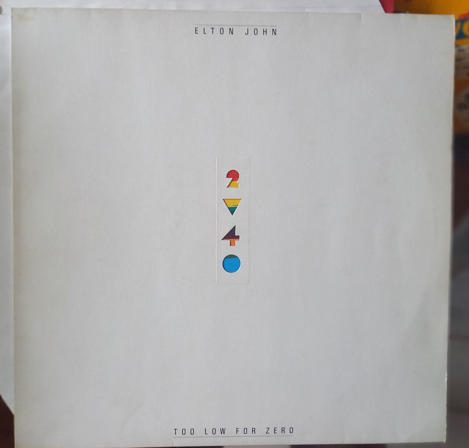 Elton John LP te laag voor Zero 1983, Ophalen of Verzenden
