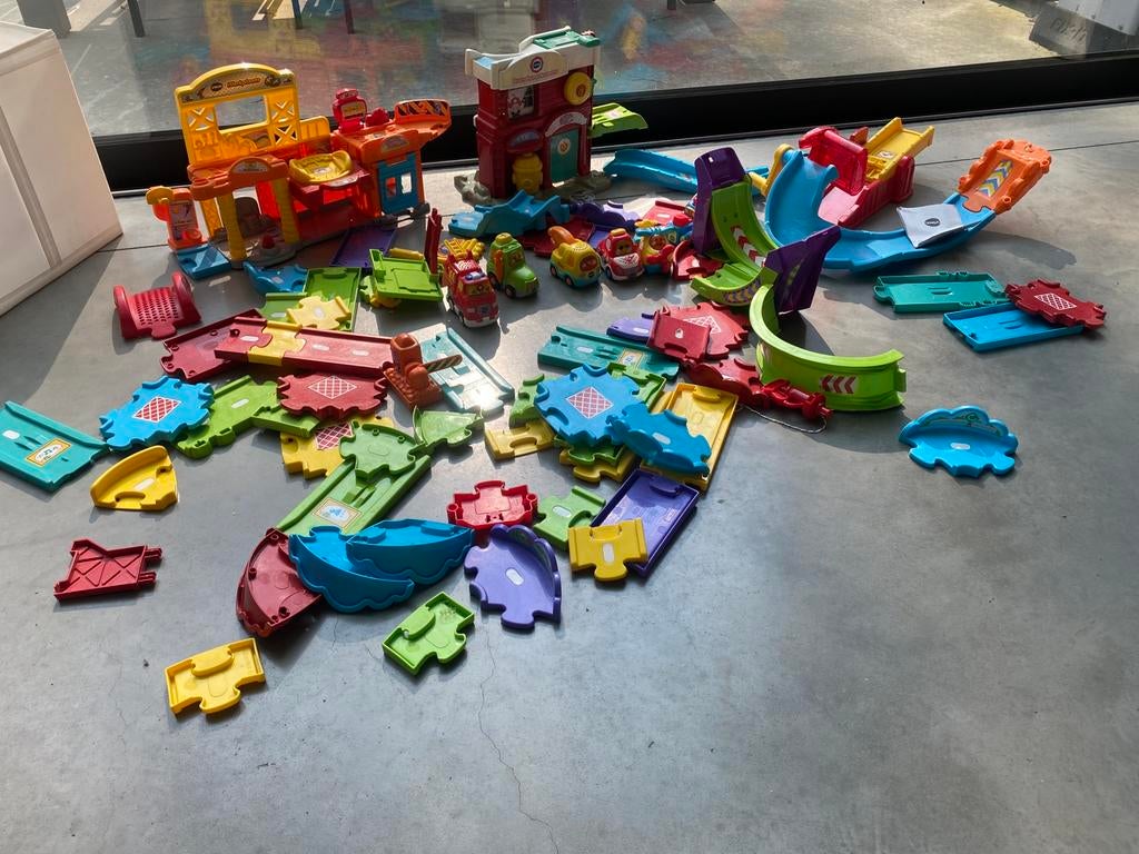Vtech toet toet autos en baan, Ophalen of Verzenden, Gebruikt, 6 maanden tot 2 jaar