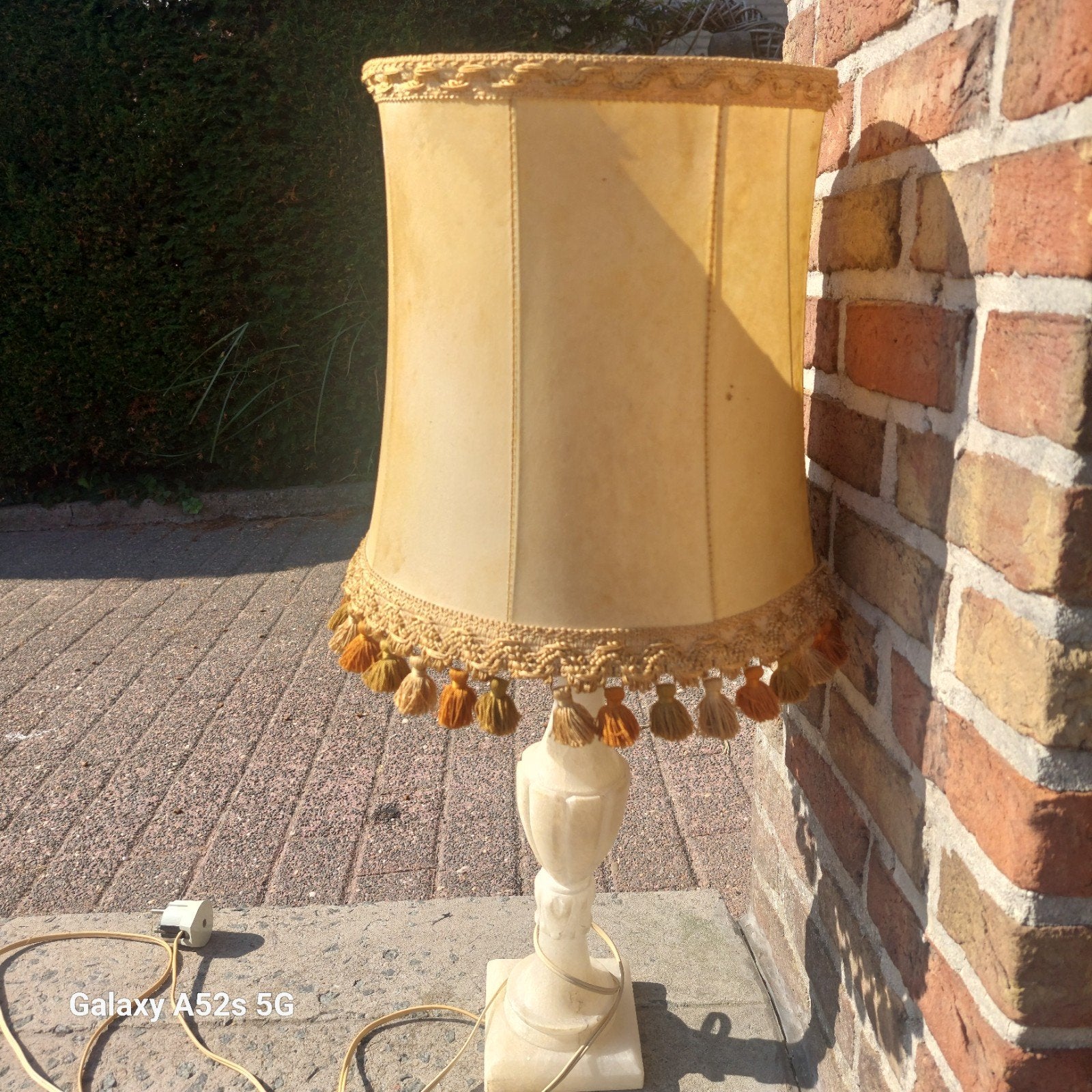 Lampe d'armoire vintage en albâtre, Enlèvement, Vintage