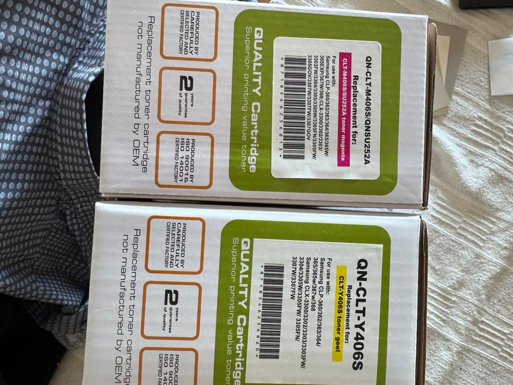 2 toners, Ophalen, Nieuw