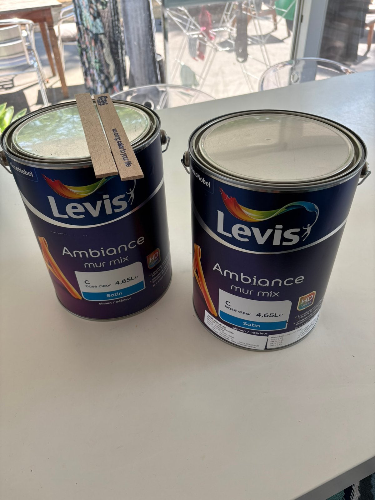 Levis muurverf Ambiance Mur Shady Blue, Bricolage & Construction, Peinture, Vernis & Laque, Comme neuf, Enlèvement, Peinture, 5 à 10 litres