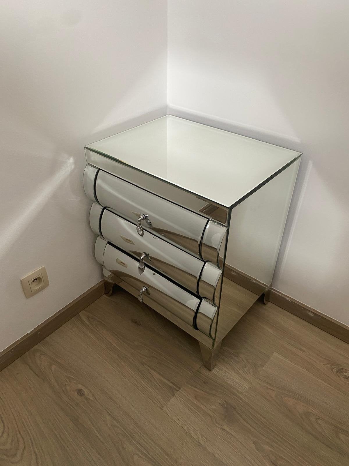 Chevet en miroir, Maison & Meubles, Enlèvement, Comme neuf