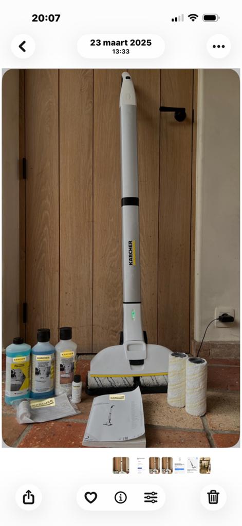 Kärcher fc 3 cordless 1 x gebruikt in perfecte staat, Enlèvement