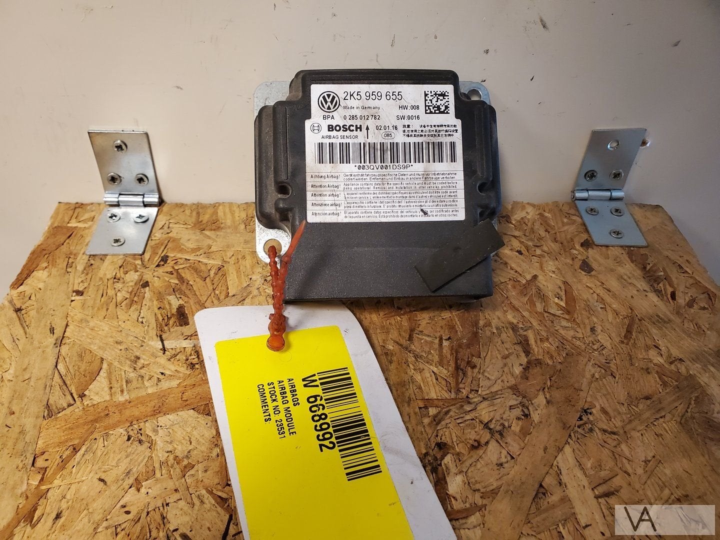 VW Caddy 2015 - 2020 airbag module 2k5959655 NIET AFGEGAAN, Volkswagen, -, Utilisé, -