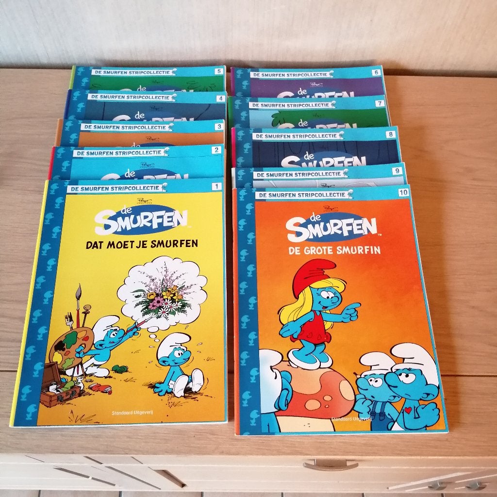 10 strips Smurfen, Ophalen, Gelezen