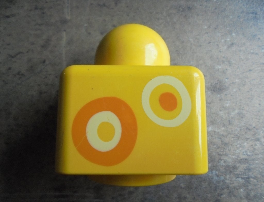 Lego Primo Brick 1x1 with Print (zie foto's), Enfants & Bébés, Enlèvement ou Envoi, Utilisé, Briques en vrac, Lego Primo