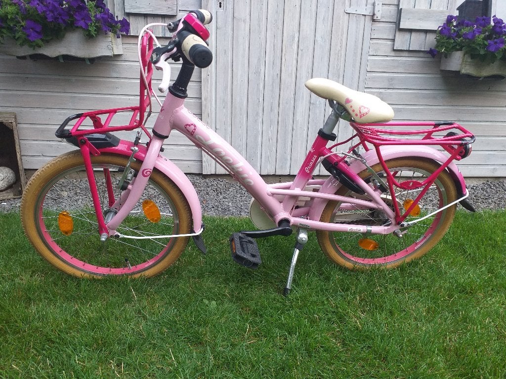 Meisjesfiets Loekie roze 18 inch, Ophalen, Gebruikt, 18 inch, Loekie
