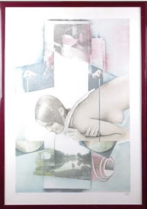 Lithographie signe pol mara, Genummerd, Ophalen of Verzenden, Lithografie