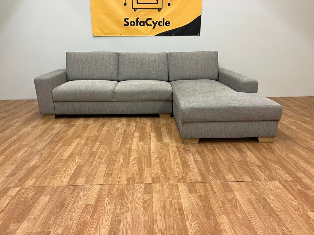 Grijze hoekzetel - SofaCycle - Levering - Gereinigd, Ophalen of Verzenden, Stof