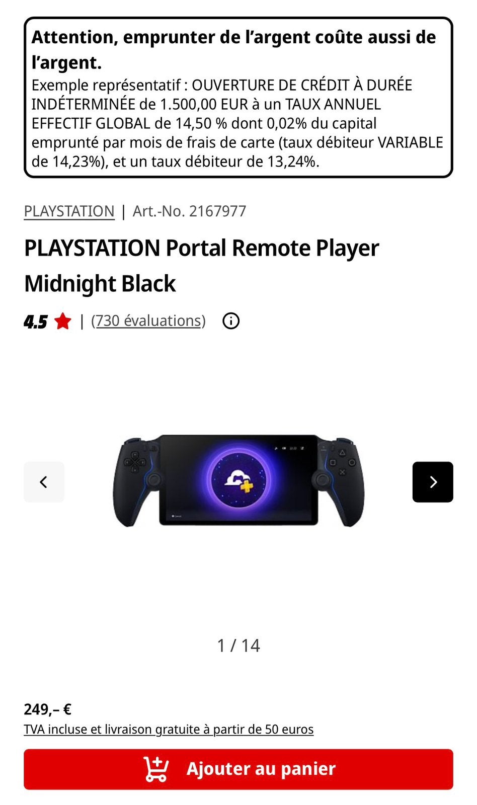 PlayStation portail, Enlèvement, Comme neuf