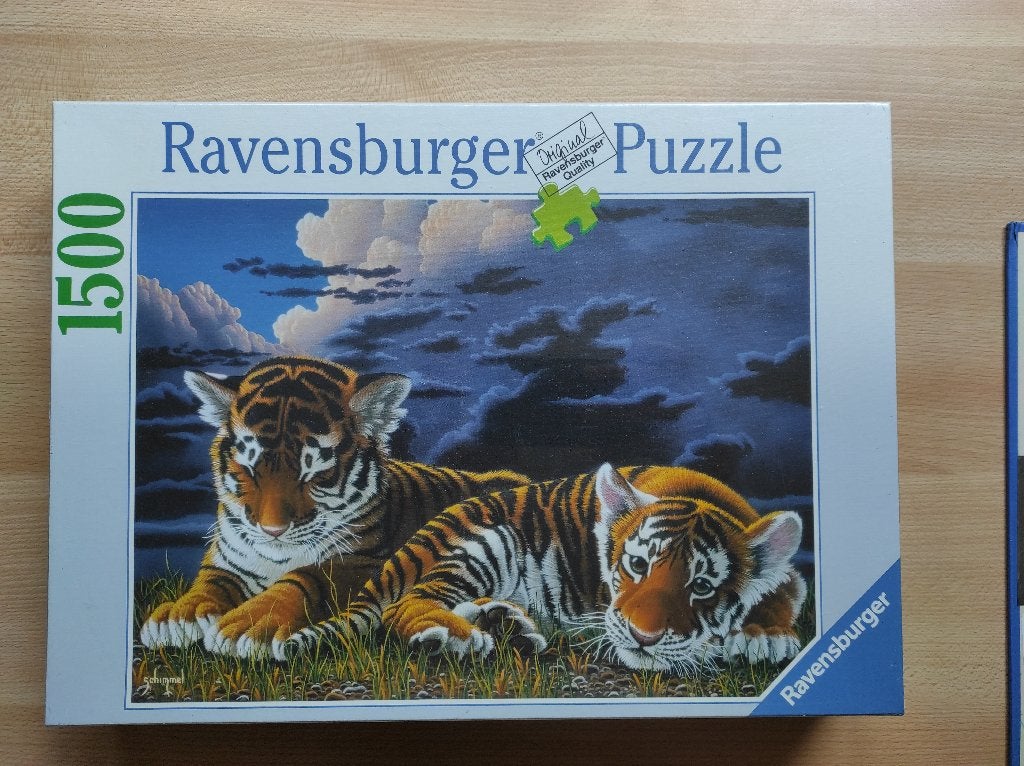 puzzel tijgers, Hobby en Vrije tijd, Ophalen of Verzenden, 500 t/m 1500 stukjes, Nieuw, Legpuzzel