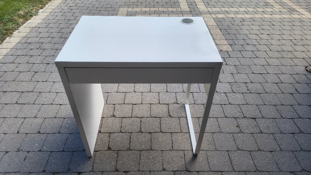 Petit bureau blanc (coiffeuse) BIEN LIRE L'ANNONCE !, Maison & Meubles, Enlèvement, Utilisé, Blanc