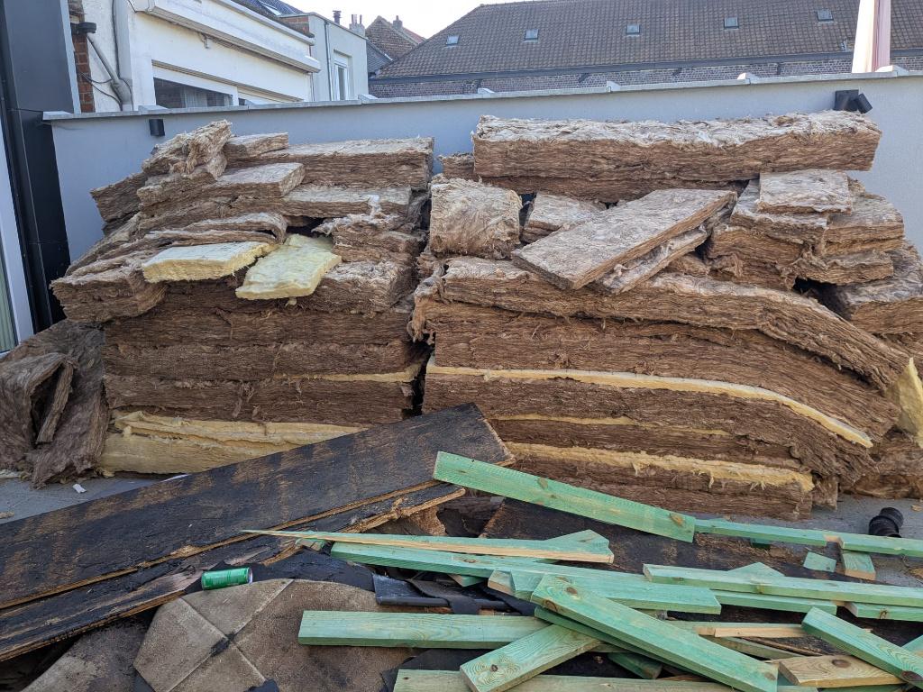 40 m² KNAUF glaswol gratis, Doe-het-zelf en Bouw, Isolatie en Afdichting, 12 cm of meer, Zo goed als nieuw, 15 m² of meer, Glaswol