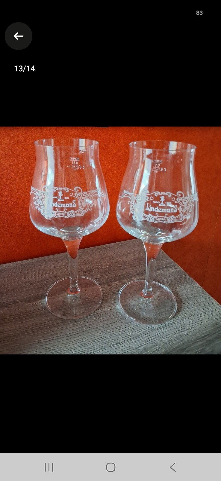 Te koop 2 glazen 2.5 Stuk, Ophalen