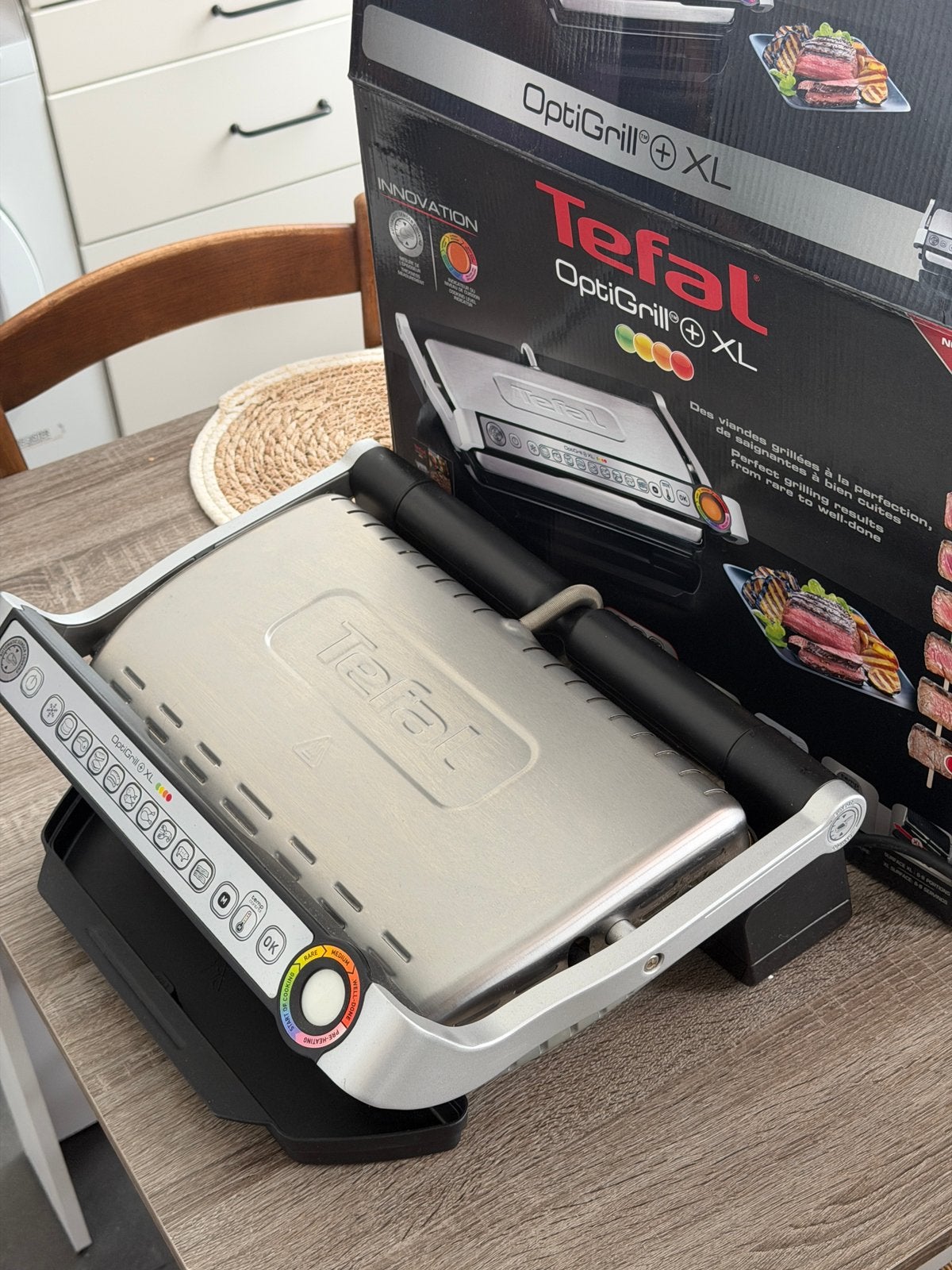 Grill Tefal OptiGrill+ XL, Ophalen, Zo goed als nieuw