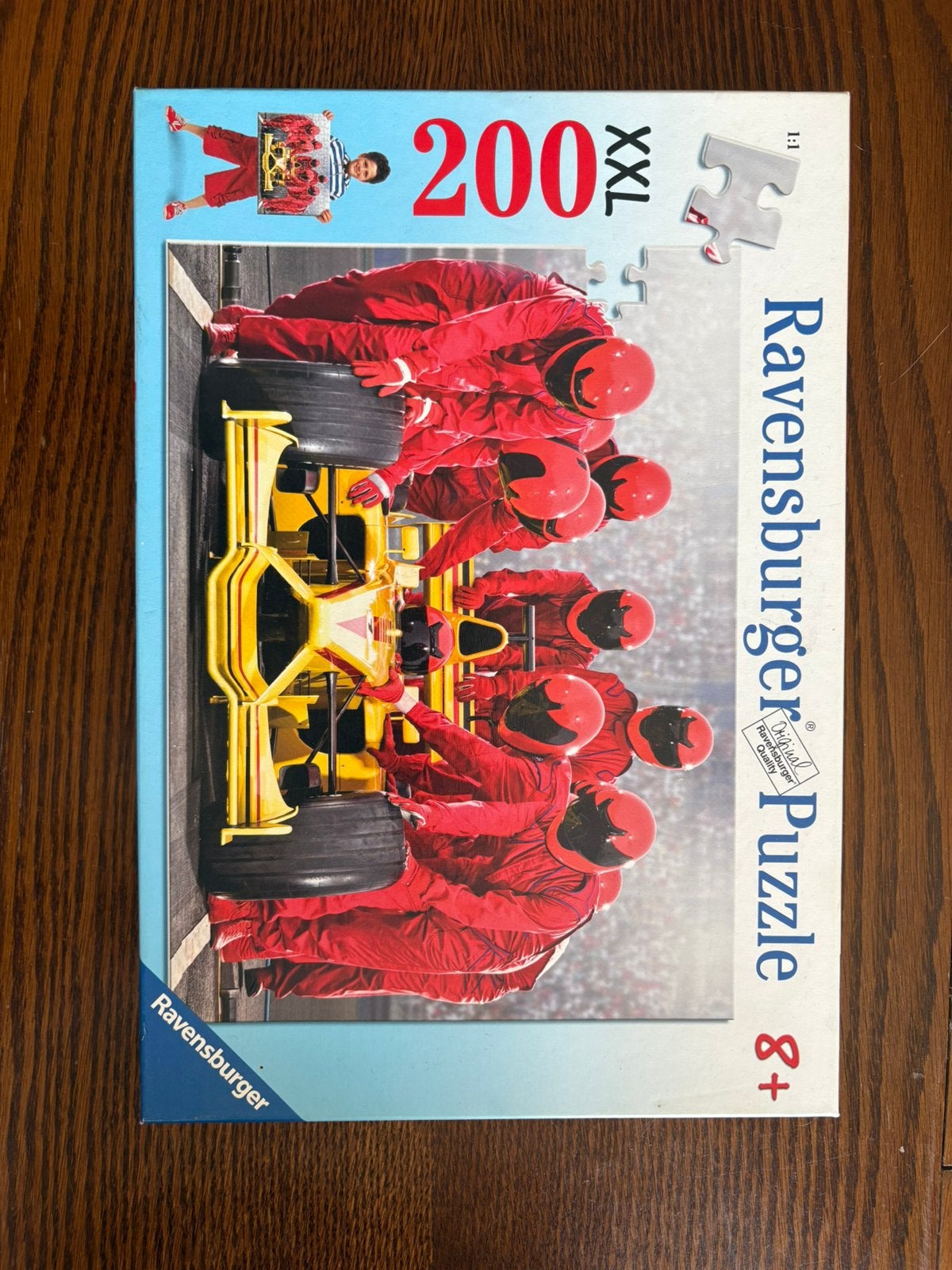 Ravensburger Puzzle 200 XXL - Formula 1 team, Hobby en Vrije tijd, Ophalen of Verzenden, Minder dan 500 stukjes, Gebruikt, Legpuzzel