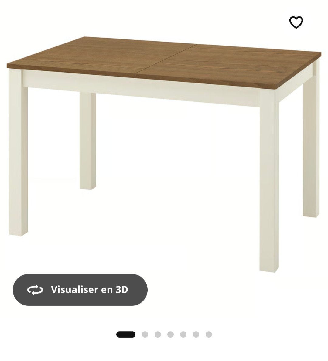 Ikea uitschuifbare tafel nooit geopend, Ophalen, Nieuw, Rechthoekig, 50 tot 100 cm
