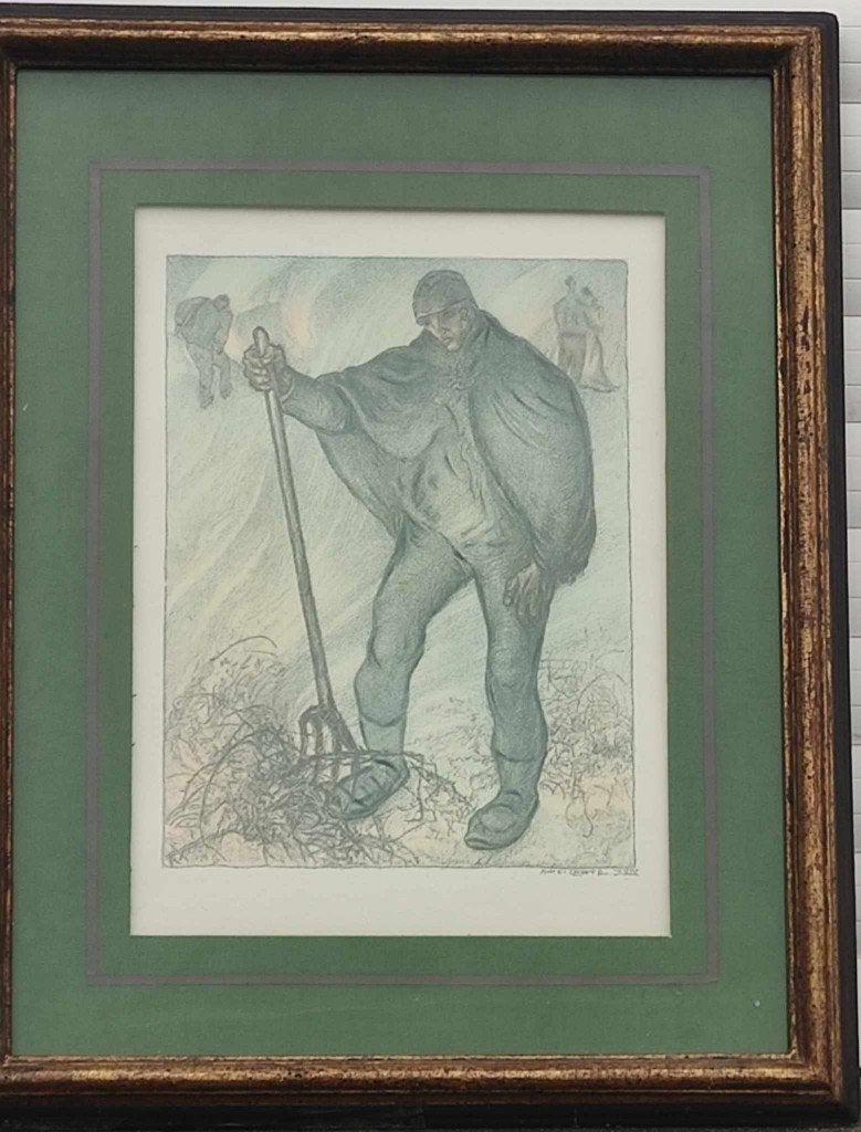 Lithographie signe Anto carte, Enlèvement ou Envoi, Lithographie
