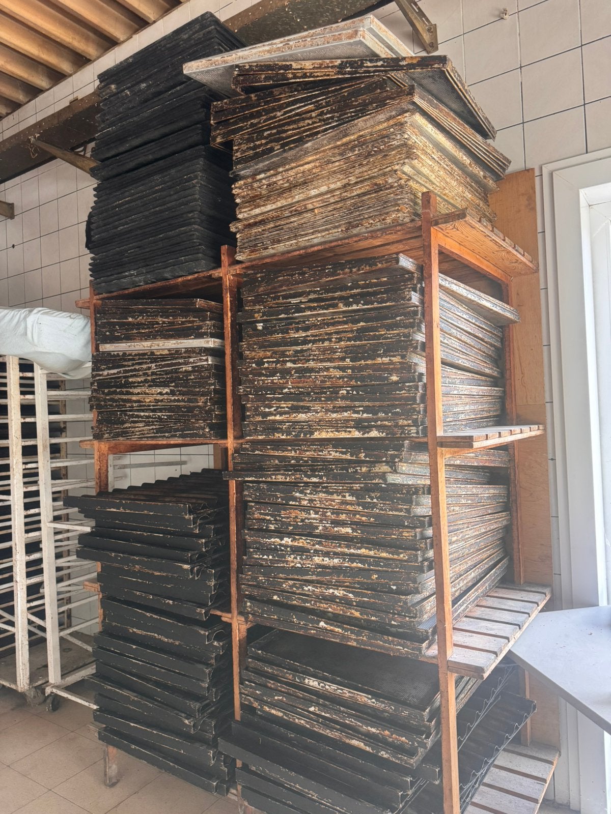 Lot bakplaten alumini, Zakelijke goederen, Ophalen, Gebruikt, Bakkerij en Slagerij