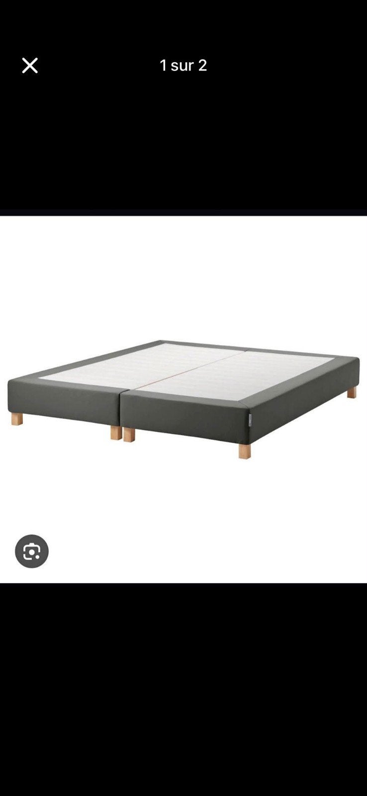 Sommier double IKEA ESPERVAR 160x200cm, Enlèvement ou Envoi, Sommier