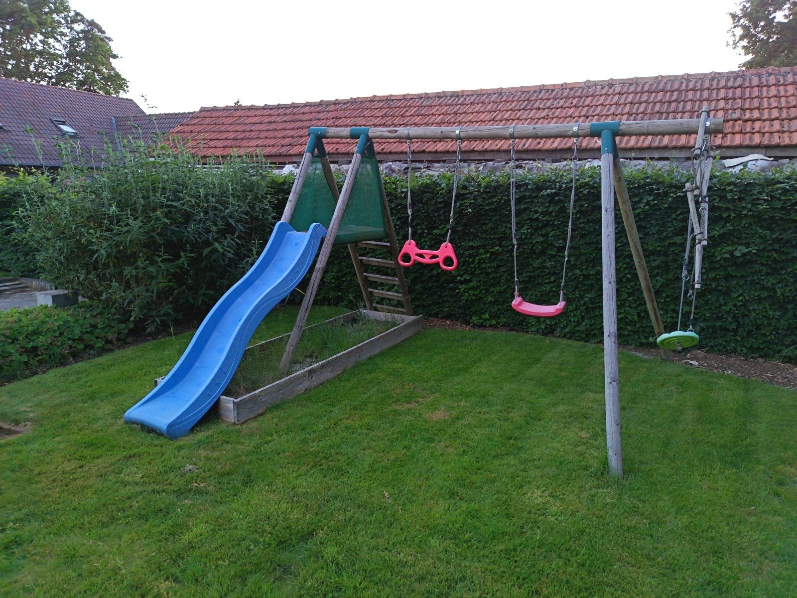Houten speeltuig in zeer goede staat, Ophalen, Gebruikt, Schommel, Aanbouwonderdeel