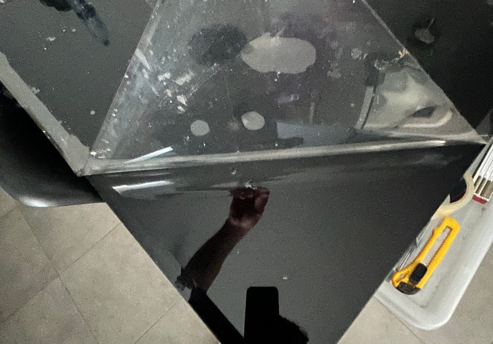 Table en verre, Enlèvement, Comme neuf, Verre