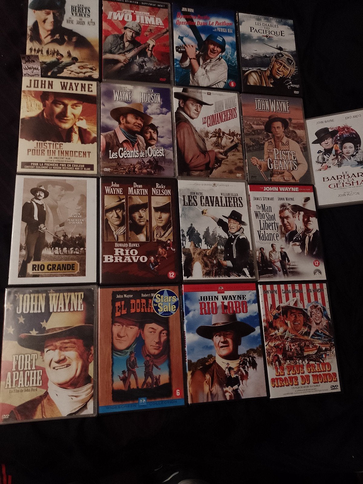 Te koop op dvd evoluerende lijst van John Wayne-films, Vanaf 9 jaar, Actie, Ophalen of Verzenden, Zo goed als nieuw