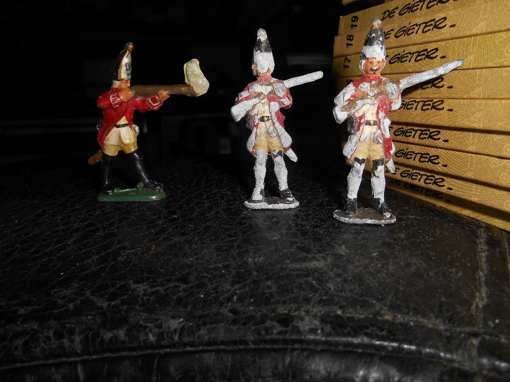Lot de 3 Prussiens en plomb, Ophalen of Verzenden
