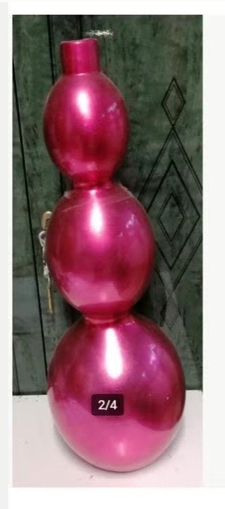 grand vase rose h55 diam 20 cm, Antiquités & Art, Enlèvement