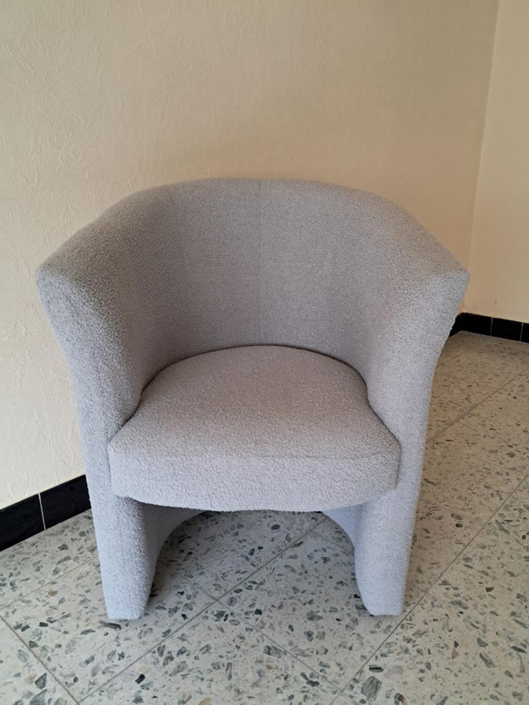 Leuke grijze kuipzetel * bijna als nieuw, Huis en Inrichting, Ophalen, Zo goed als nieuw